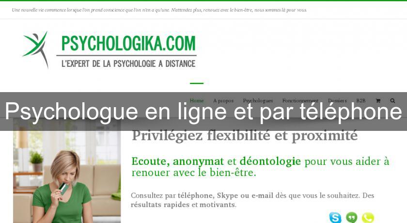 Psychologue en ligne et par téléphone Psychologue en ligne et par téléphone