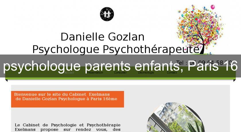 psychologue parents enfants, Paris 16 psychologue parents enfants, Paris 16