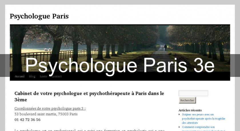 Psychologue Paris 3e Psychologue Paris 3e
