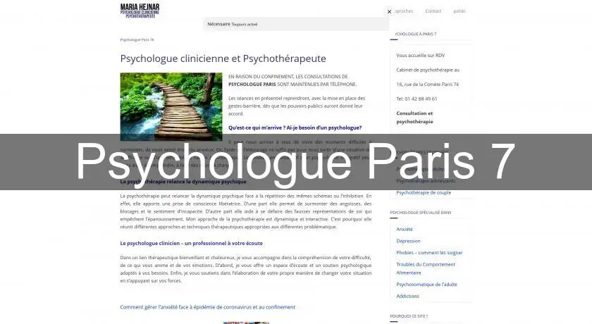 Psychologue Paris 7