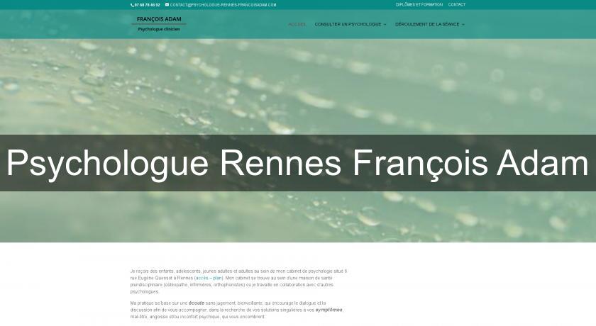 Psychologue Rennes François Adam Psychologue Rennes François Adam