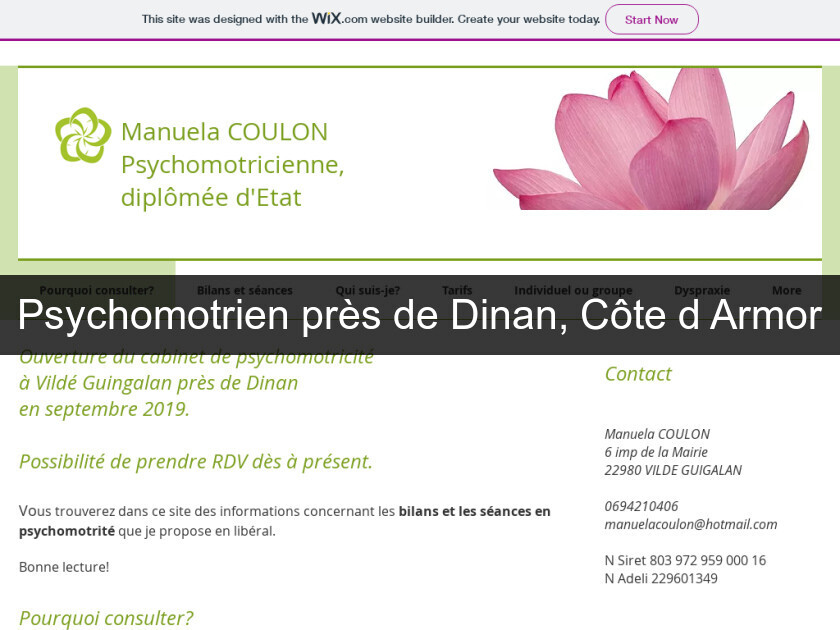 Psychomotrien près de Dinan, Côte d'Armor Psychomotrien près de Dinan, Côte d'Armor