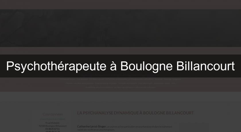 Psychothérapeute à Boulogne Billancourt Psychothérapeute à Boulogne Billancourt