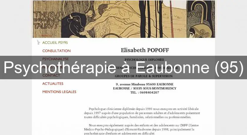 Psychothérapie à Eaubonne (95)