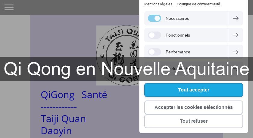 Qi Qong en Nouvelle Aquitaine Qi Qong en Nouvelle Aquitaine