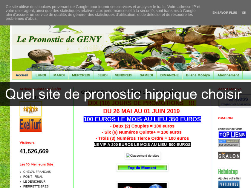 Quel site de pronostic hippique choisir Quel site de pronostic hippique choisir