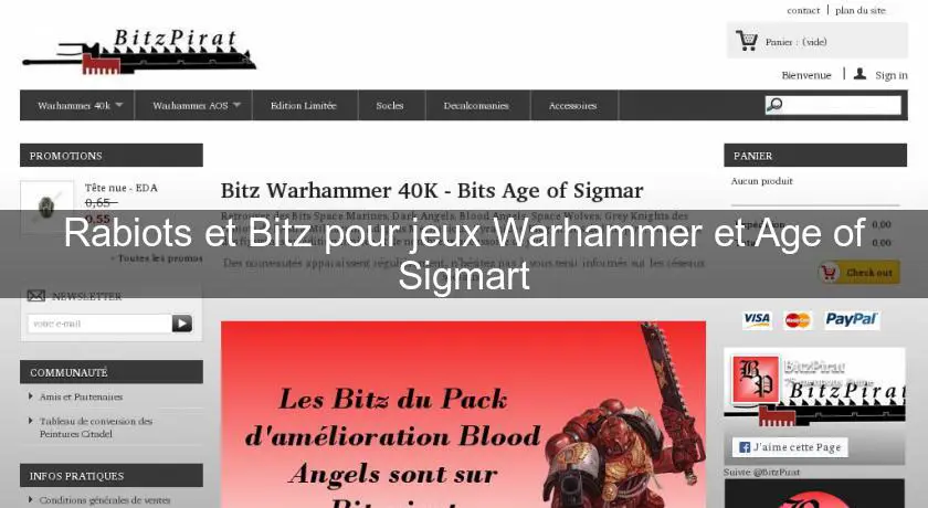 Rabiots et Bitz pour jeux Warhammer et Age of Sigmart