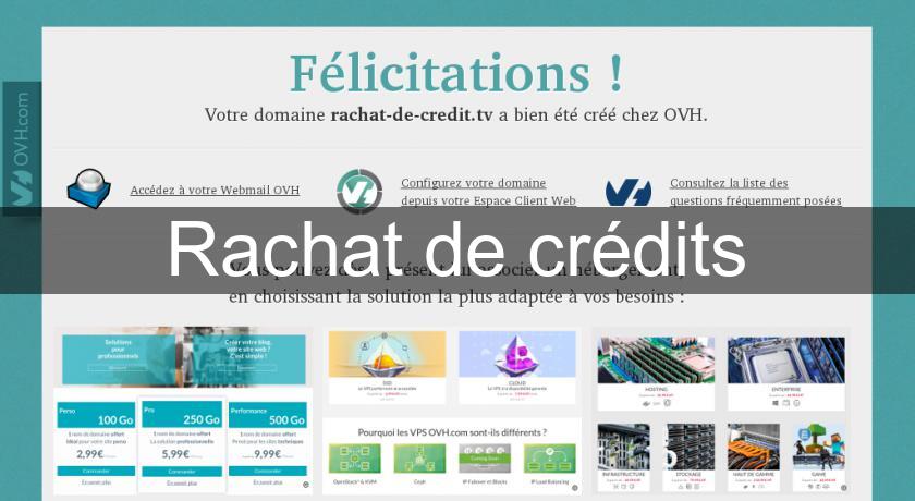 Rachat de crédits Rachat de crédits