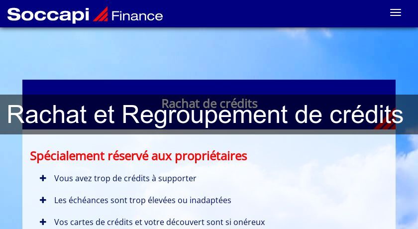 Rachat et Regroupement de crédits Rachat et Regroupement de crédits