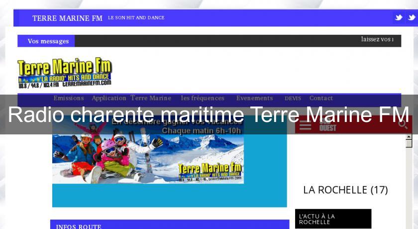Radio charente maritime Terre Marine FM Radio charente maritime Terre Marine FM