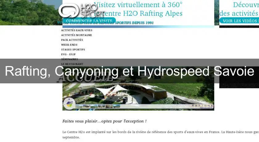 Rafting, Canyoning et Hydrospeed Savoie