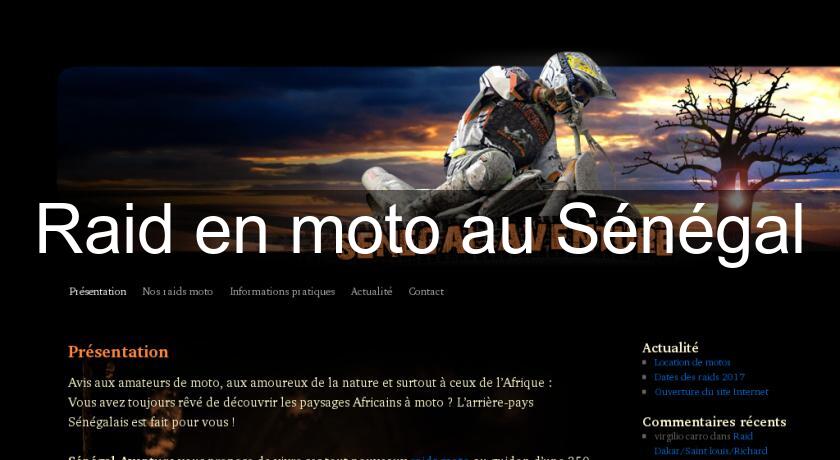 Raid en moto au Sénégal Raid en moto au Sénégal