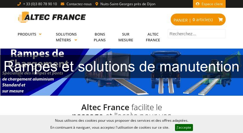 Rampes et solutions de manutention Rampes et solutions de manutention