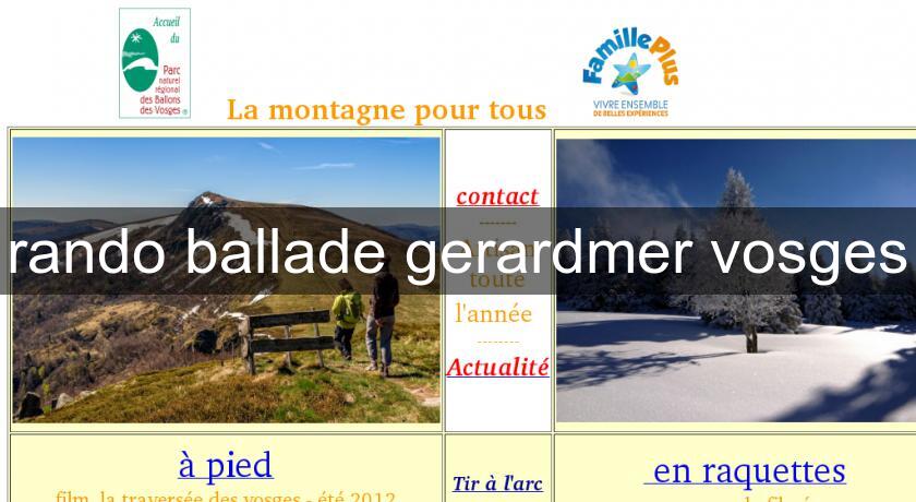 rando ballade gerardmer vosges