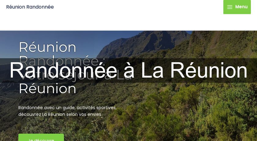 Randonnée à La Réunion Randonnée à La Réunion