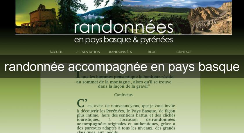 randonnée accompagnée en pays basque