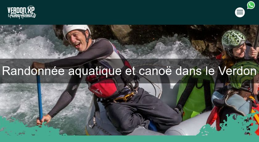 Randonnée aquatique et canoë dans le Verdon Randonnée aquatique et canoë dans le Verdon