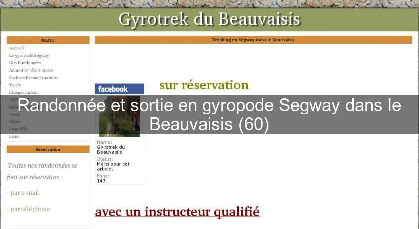 Randonnée et sortie en gyropode Segway dans le Beauvaisis (60)