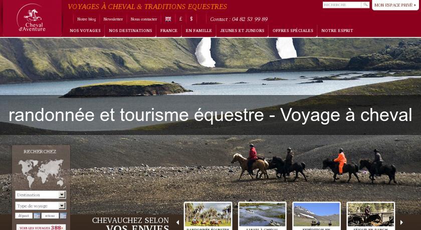 randonnée et tourisme équestre - Voyage à cheval