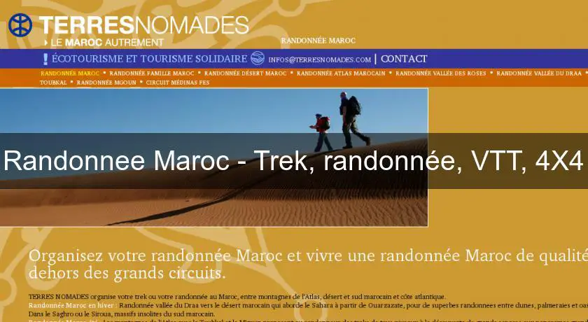 Randonnee Maroc - Trek, randonnée, VTT, 4X4