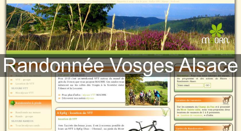 Randonnée Vosges Alsace Randonnée Vosges Alsace