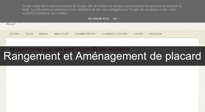Rangement et Aménagement de placard Rangement et Aménagement de placard