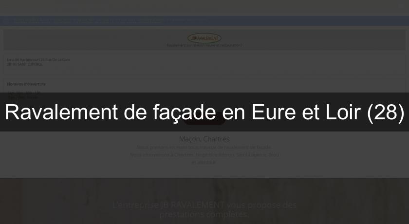 Ravalement de façade en Eure et Loir (28)