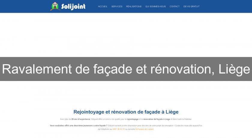 Ravalement de façade et rénovation, Liège Ravalement de façade et rénovation, Liège