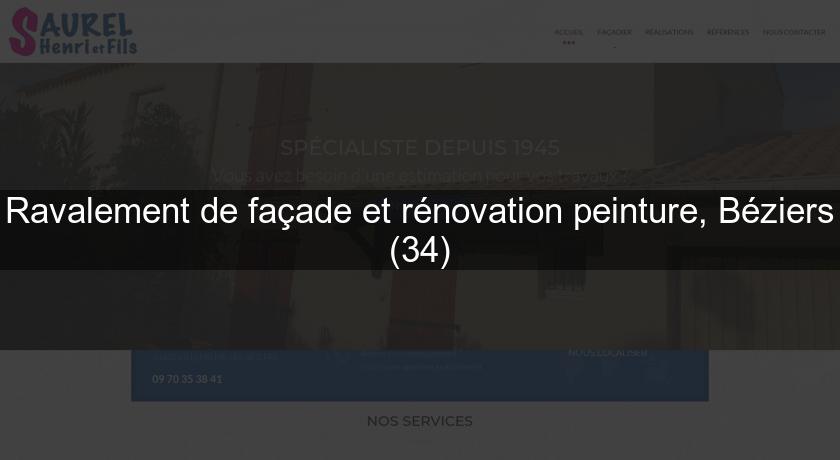 Ravalement de façade et rénovation peinture, Béziers (34)