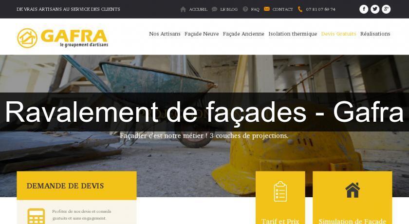 Ravalement de façades - Gafra