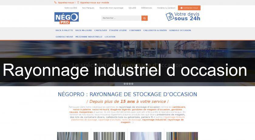 Rayonnage industriel d'occasion Rayonnage industriel d'occasion