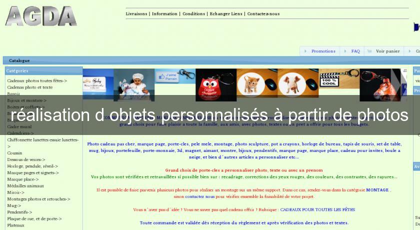 réalisation d'objets personnalisés à partir de photos réalisation d'objets personnalisés à partir de photos