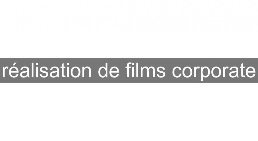 réalisation de films corporate