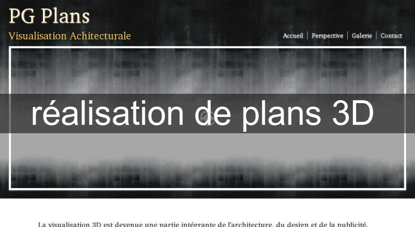 réalisation de plans 3D réalisation de plans 3D