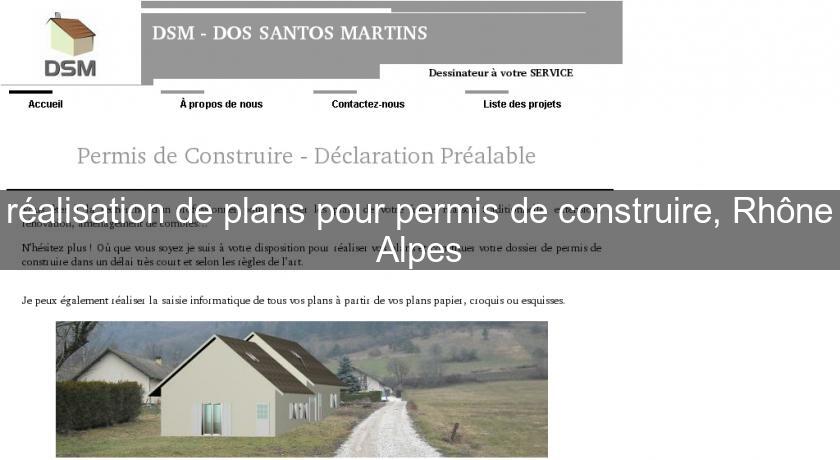 réalisation de plans pour permis de construire, Rhône Alpes réalisation de plans pour permis de construire, Rhône Alpes