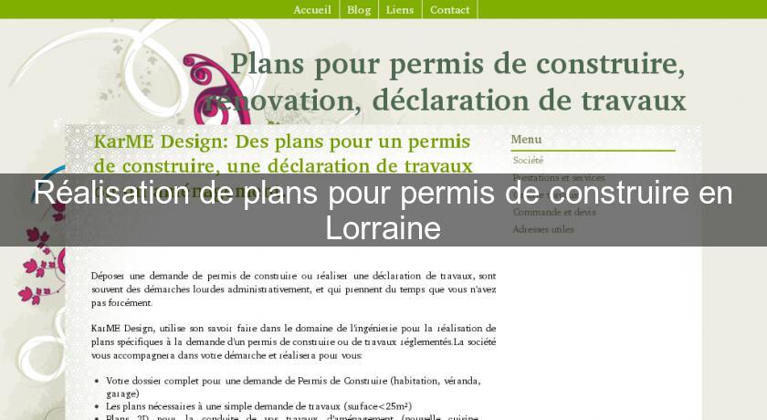 Réalisation de plans pour permis de construire en Lorraine Réalisation de plans pour permis de construire en Lorraine
