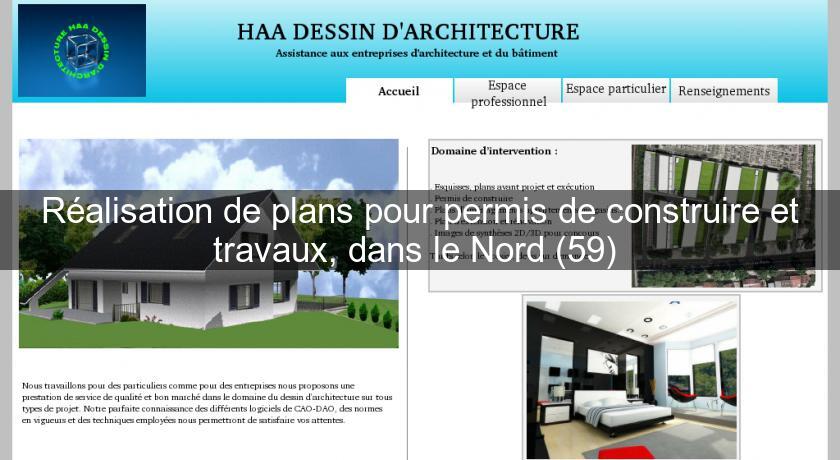 Réalisation de plans pour permis de construire et travaux, dans le Nord (59) Réalisation de plans pour permis de construire et travaux, dans le Nord (59)