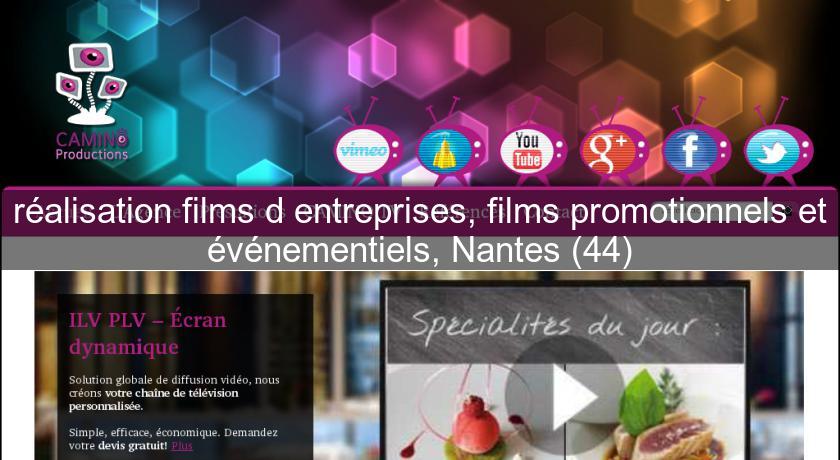 réalisation films d'entreprises, films promotionnels et événementiels, Nantes (44)