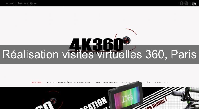Réalisation visites virtuelles 360, Paris