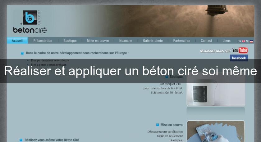 Réaliser et appliquer un béton ciré soi même Réaliser et appliquer un béton ciré soi même