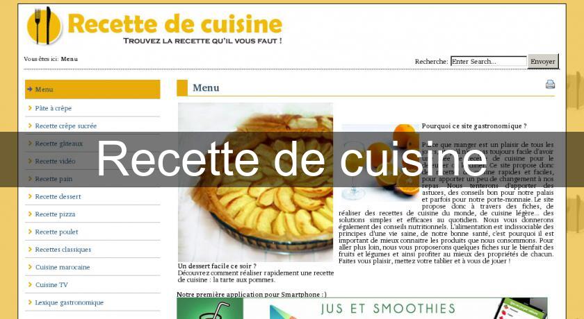 Recette de cuisine Recette de cuisine