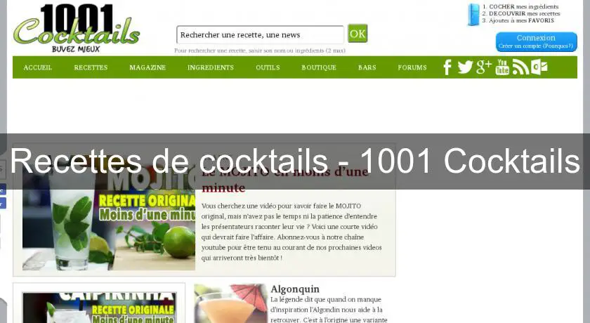 Recettes de cocktails - 1001 Cocktails