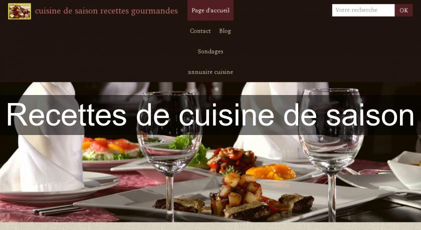 Recettes de cuisine de saison