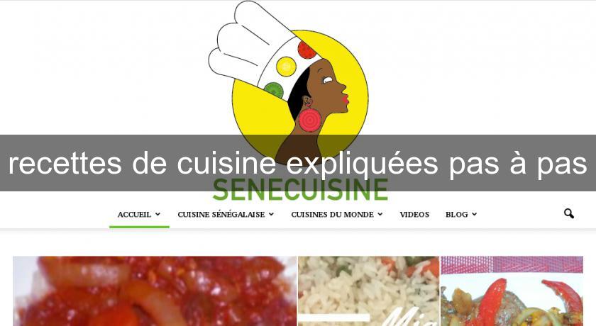 recettes de cuisine expliquées pas à pas