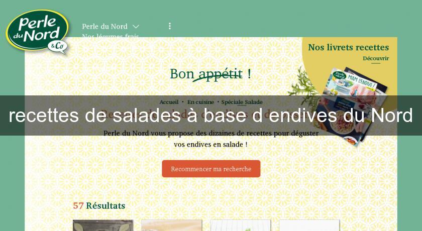 recettes de salades à base d'endives du Nord recettes de salades à base d'endives du Nord