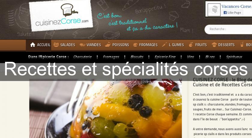 Recettes et spécialités corses Recettes et spécialités corses