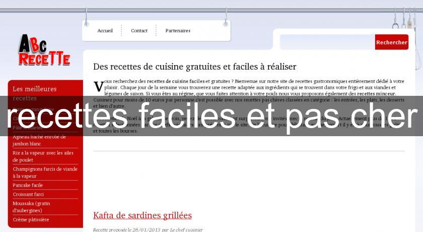 recettes faciles et pas cher recettes faciles et pas cher