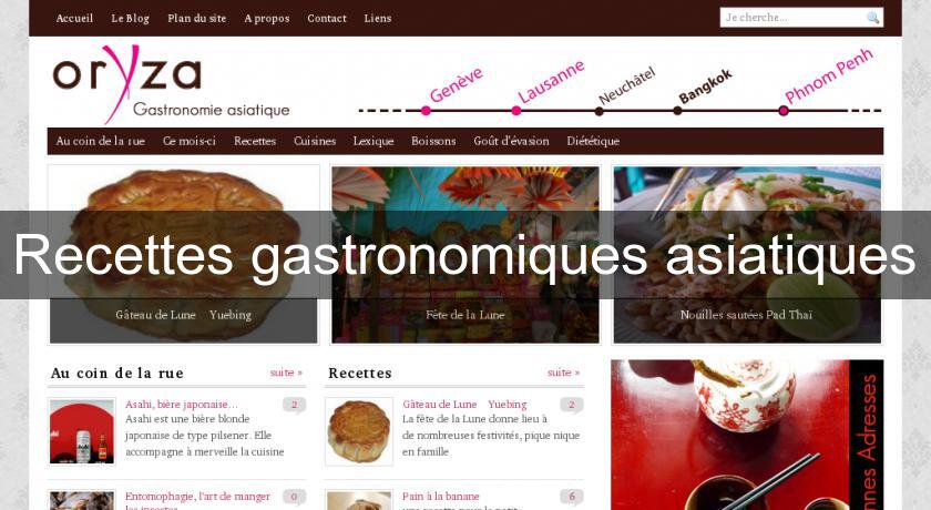 Recettes gastronomiques asiatiques