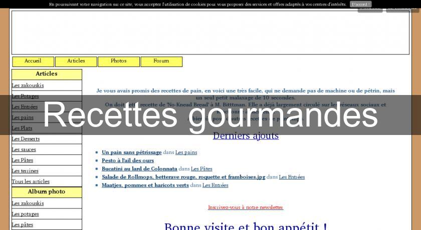 Recettes gourmandes Recettes gourmandes
