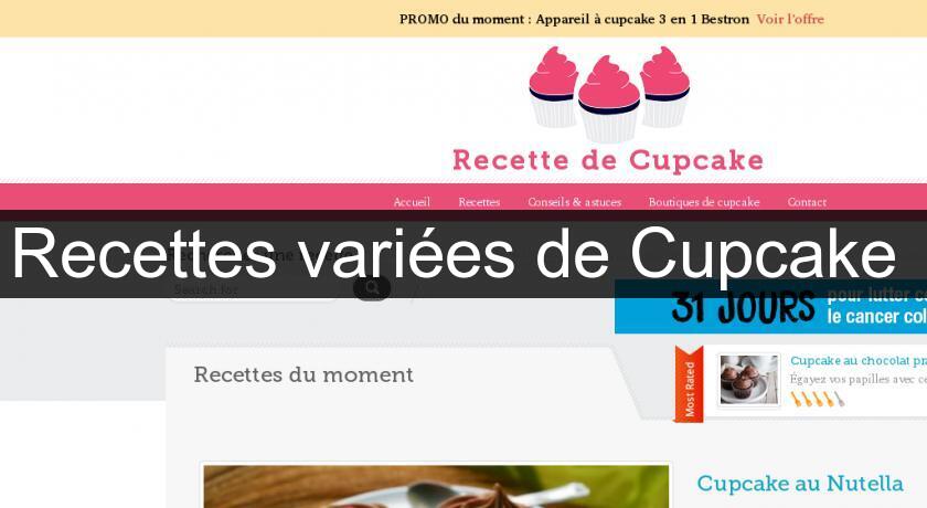 Recettes variées de Cupcake Recettes variées de Cupcake